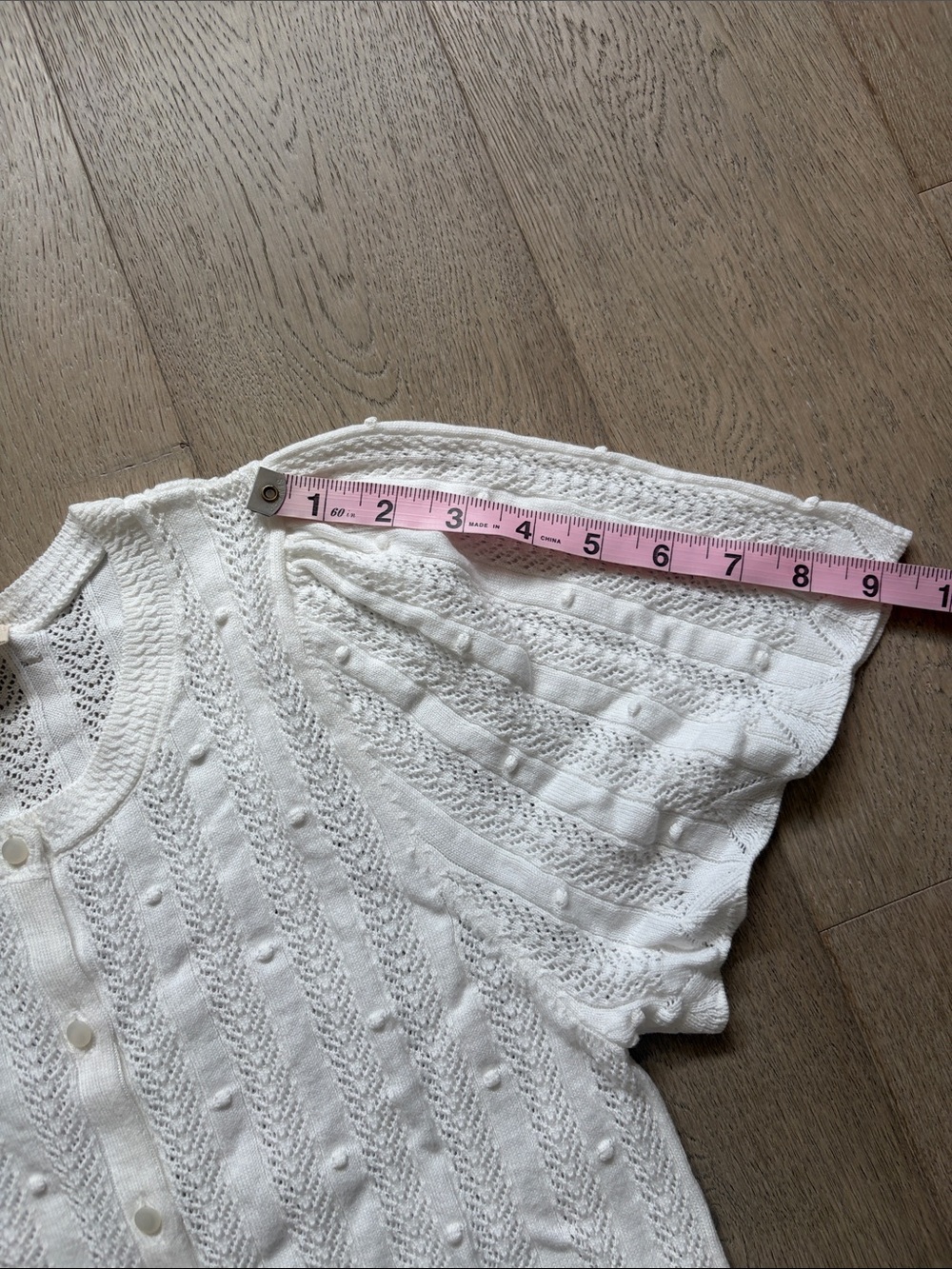 EUC sezane davie cardigan ecru size medium - Picture 9 of 16